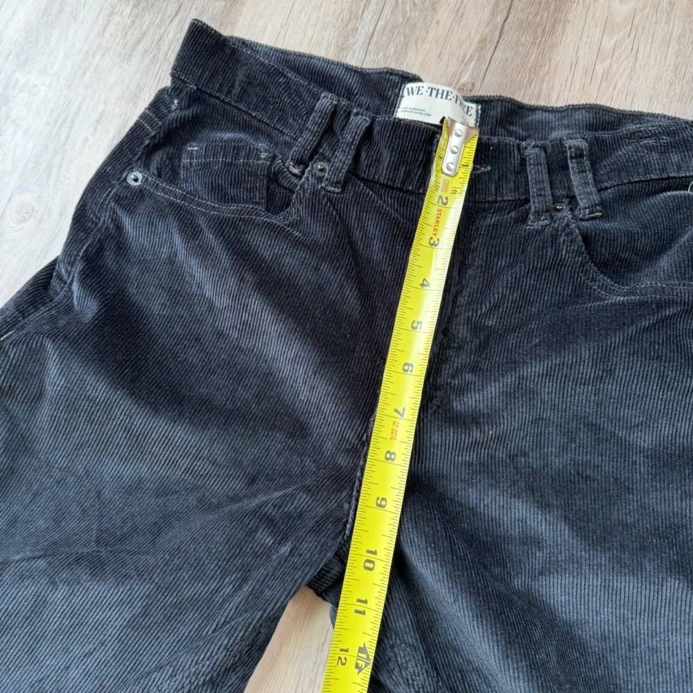 NWT We The Free Black Corduroy High Rise Straight Leg Jeans Women 27 Retail $128 - Picture 10 of 10